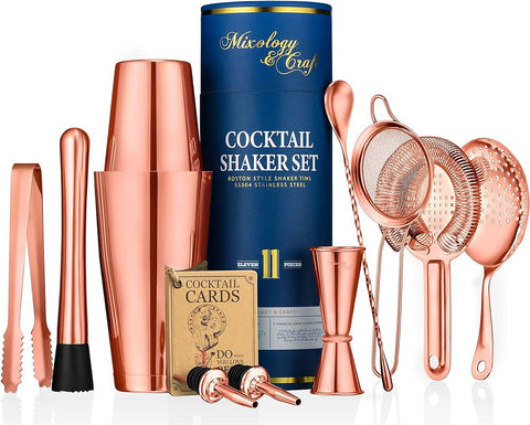 Mixology and Craft Cocktail Shaker Set