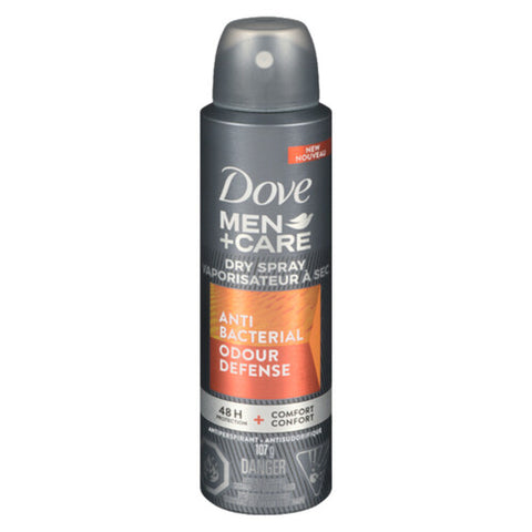 107 g Dove Men+Care Odour Defense Anti-Bacterial Dry Spray Antiperspirant