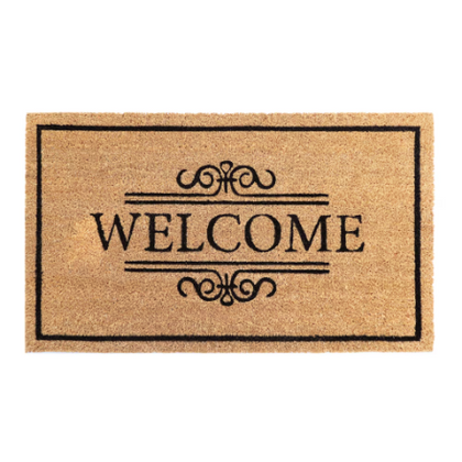 Welcome 18-inch x 30-inch Coir Door Mat
