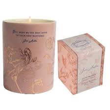 Jane Austen 8.5oz English Rose Scented Soy & Coco Wax Candle