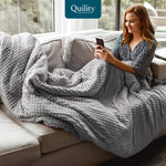 Quility 20lbs 86"x92" 100% Cotton Weighted Blankets