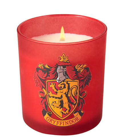 8oz Harry Potter Gryffindor Amber & Vanilla Soy And Coco Scented Glass Candle