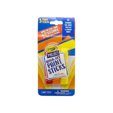 Crayola 3-Pack Project Quick-Dry Paint Sticks
