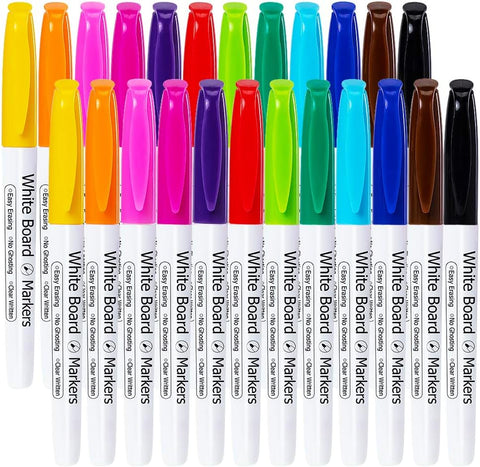 AEN Art 24 Piece White Board Markers