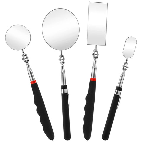 Jucoan 4 Pack Telescoping Inspection Mirror