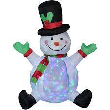 Instyle Holiday 6ft. Tall Lighted Inflatable Snowman