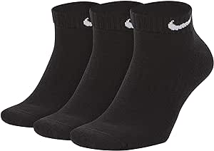 3-Pack Nike Everyday Cotton Cushioned Low-Cut Black Training Socks