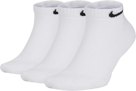 3-Pack Nike Everyday Cotton Cushioned Low-Cut White Training Socks
