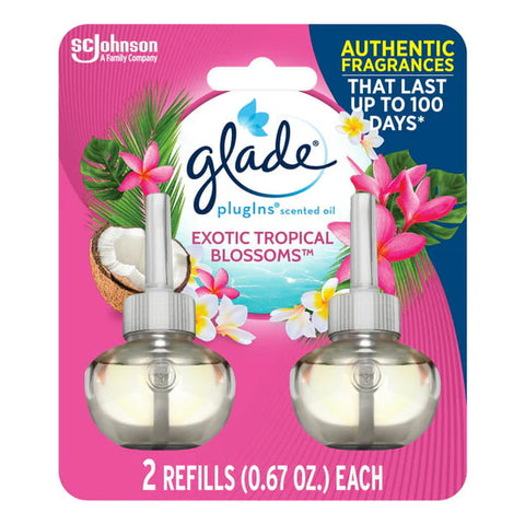 scJohnson 2-Refill Exotic Tropical Blossoms glade