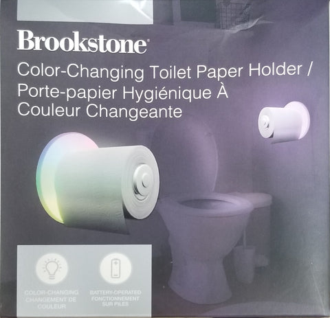 Brookstone Color-Changing Toilet Paper Holder