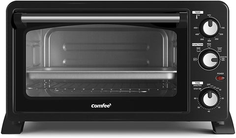 COMFEE' CFO-CC2501 Toaster Oven, 6-slice, Black
