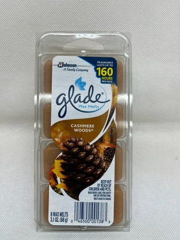 8 Pack Cashmere  Woods Glade Wax Melts