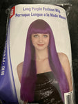 Long Purple Fashion Wig -137665