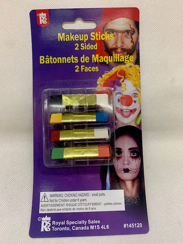 4-piece Halloween 2-Sided Makeup Sticks