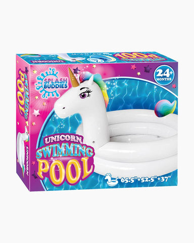 Splash Buddies Kids Unicorn Portable Inflatable Pool