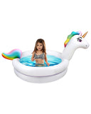 Splash Buddies Kids Unicorn Portable Inflatable Pool