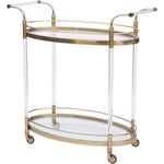 Gold Acrylic Bar Cart