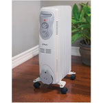 CLASSIC 1500W Oil-Filled Heater - with Thermostat, White