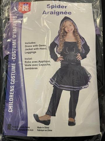 Girl's Spider Costume Age 5-7 (142 650)