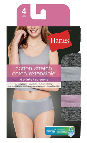 Hanes Women's Cotton Stretch Briefs