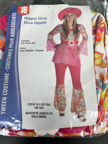 Tween Hippie Diva Classic Costume (140 340)