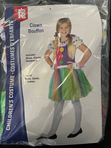 Girl's Clown Costume Tutu Age 8-10 (144 370)