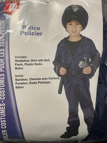 Kid's Police  Costume 2T-4T (142 460)
