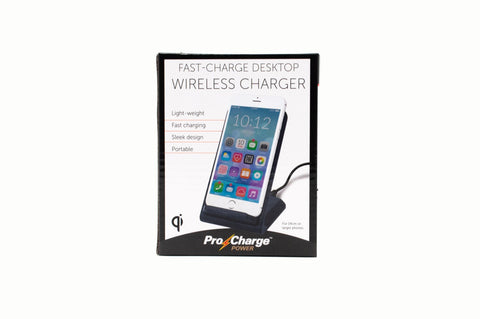 Pro Charge Power Fast-Charge Desktop Wireless Charger