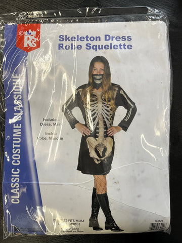 Women's Skeleton Dress Costume (143 020)